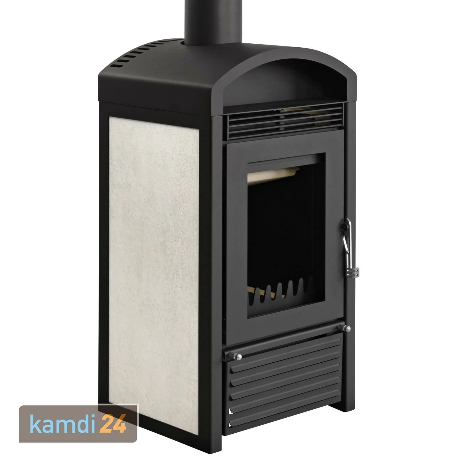 Kaminofen Wasserführend Schmitzker Marbella Mini Keramik Beige 4 Kaminofen Wasserführend Schmitzker Marbella Mini Keramik Beige – Bild 2