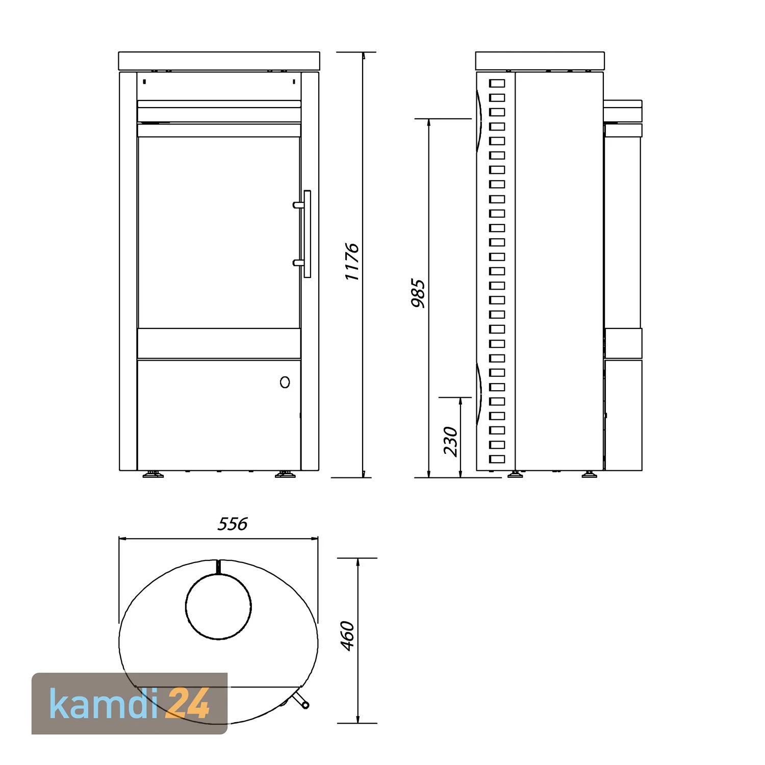 Königshütte Libra Kaminofen Naturstein Serpentin 12 Königshütte Libra Kaminofen Naturstein Serpentin – Bild 10