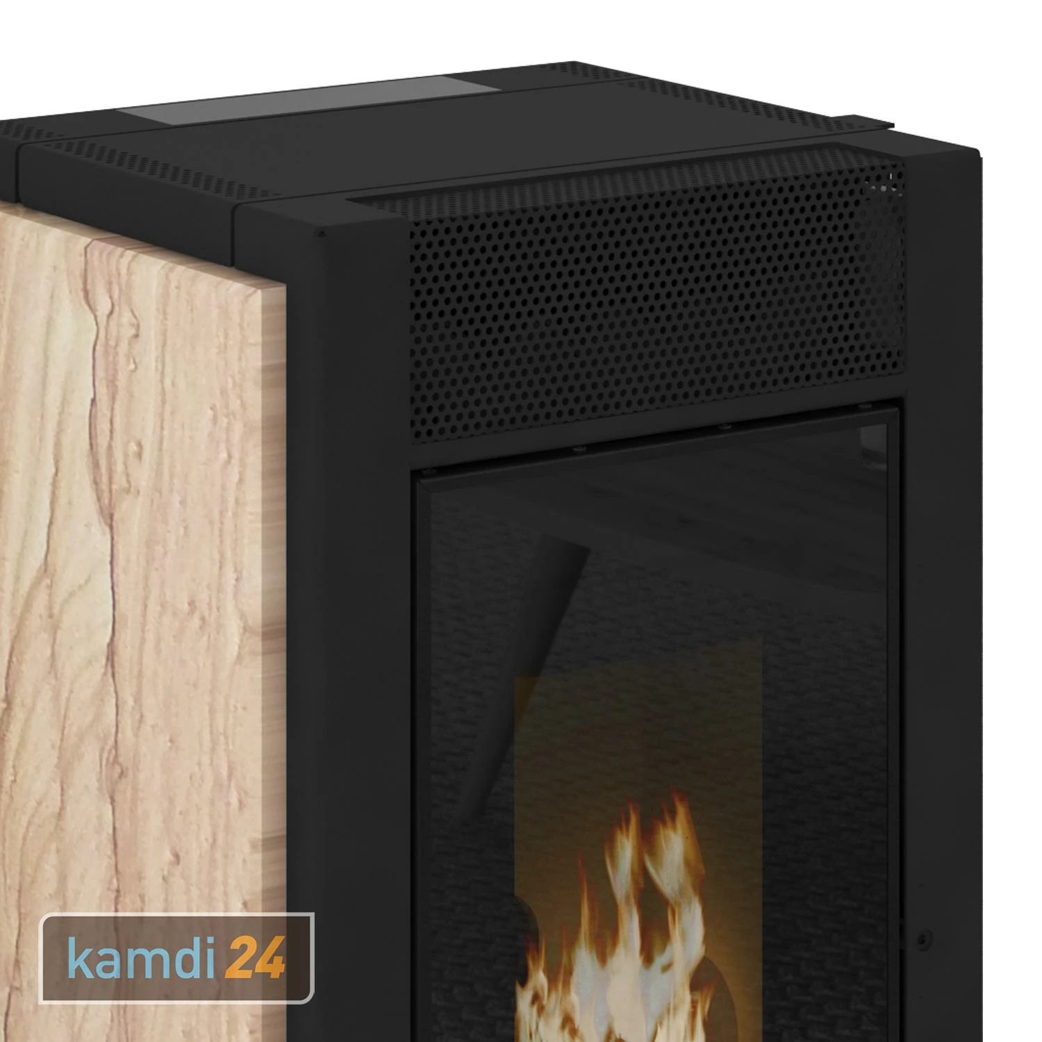 Königshütte Lima Pelletofen Naturstein Tobacco 5 Königshütte Lima Pelletofen Naturstein Tobacco – Bild 3