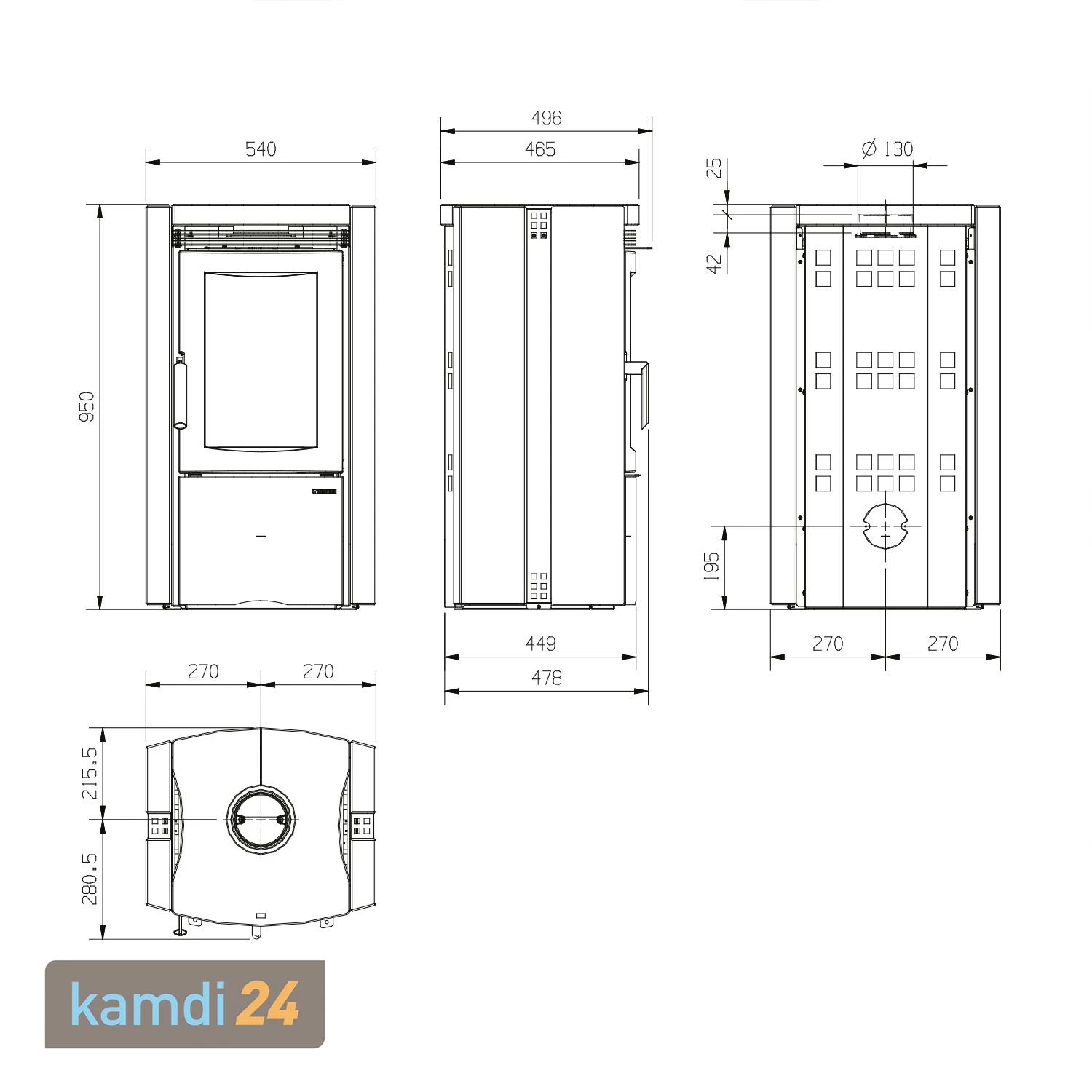 La Nordica Ester BII Kaminofen Vulcan 9 La Nordica Ester BII Kaminofen Vulcan – Bild 7