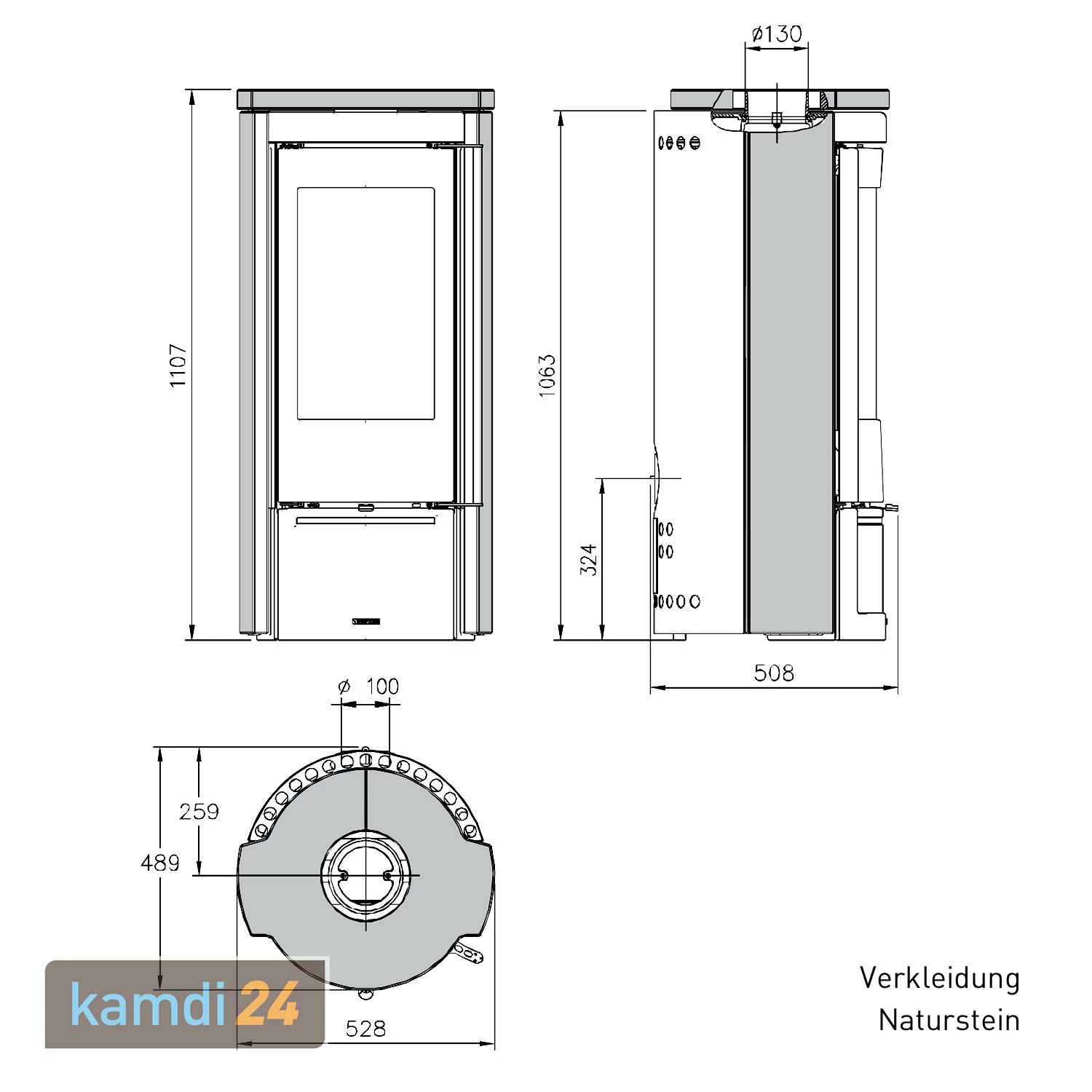 La Nordica Evolution Line Liù Kaminofen Naturstein 9 La Nordica Evolution Line Liù Kaminofen Naturstein – Bild 7