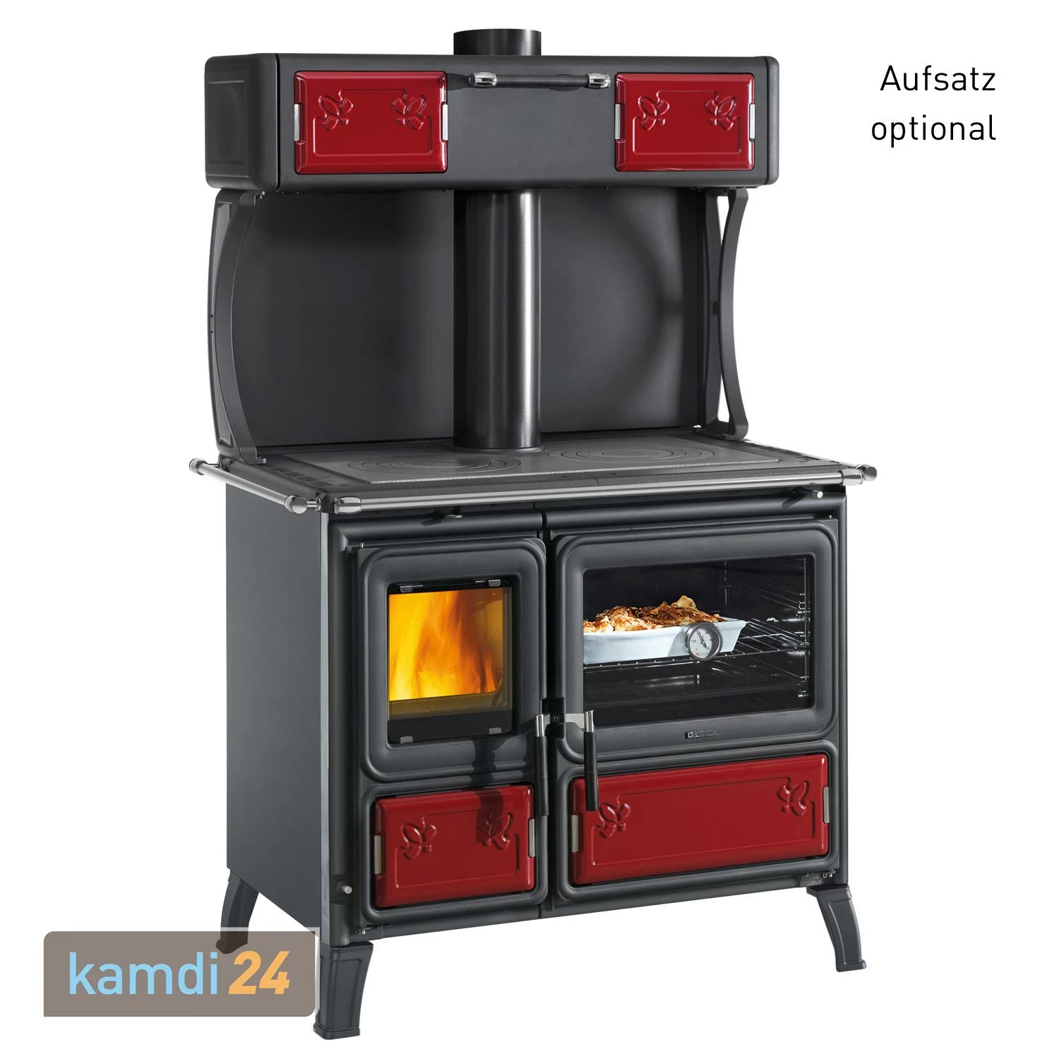 La Nordica Evolution Line Milly Küchenofen Stahl Bordeaux 9 La Nordica Evolution Line Milly Küchenofen Stahl Bordeaux – Bild 7