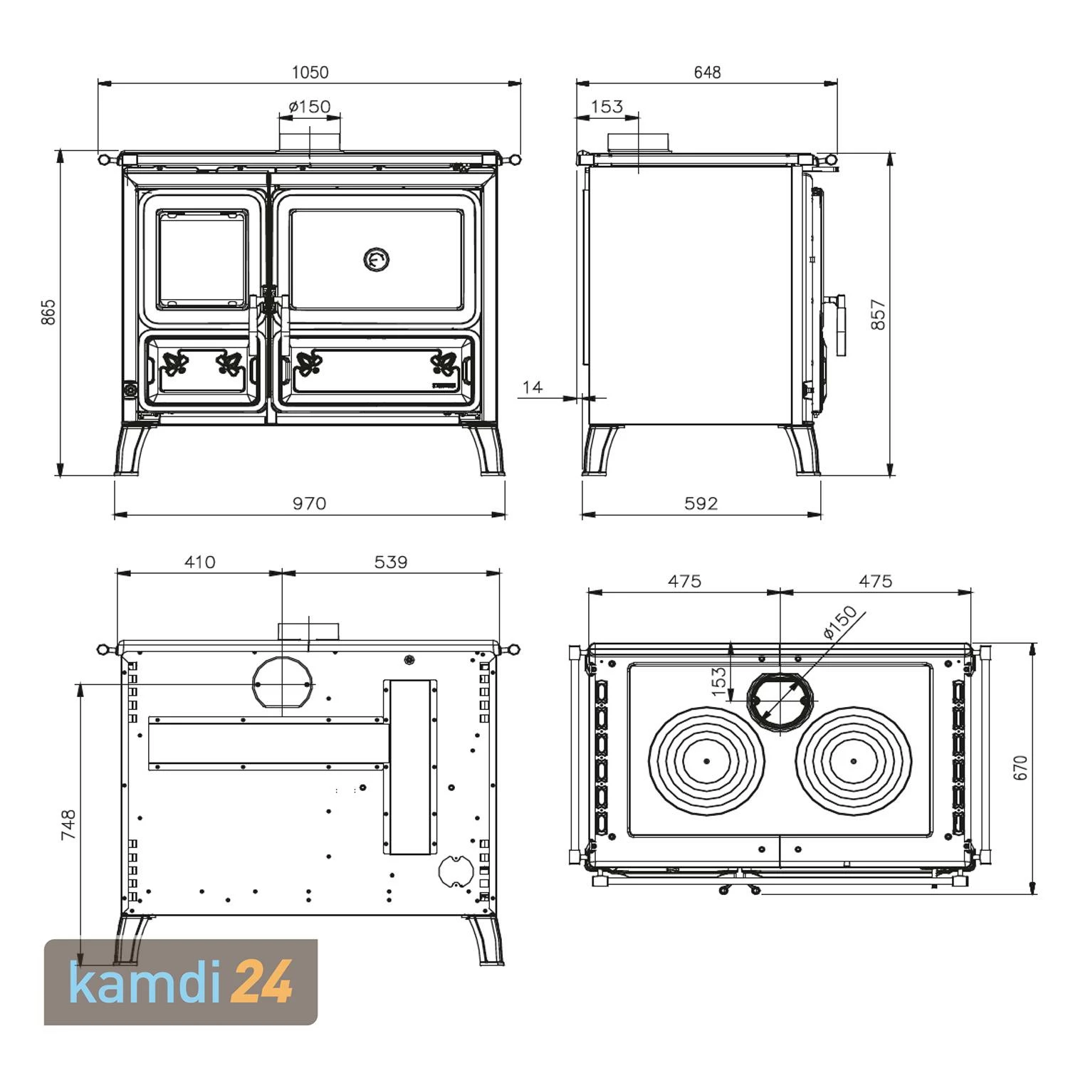 La Nordica Evolution Line Milly Küchenofen Stahl Bordeaux 12 La Nordica Evolution Line Milly Küchenofen Stahl Bordeaux – Bild 10