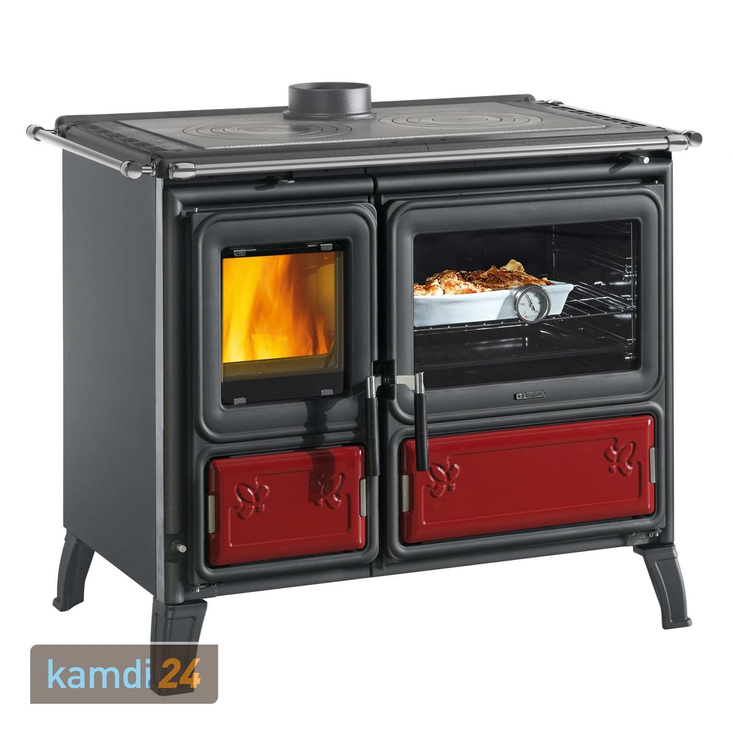 La Nordica Evolution Line Milly Küchenofen Stahl Bordeaux 3 La Nordica Evolution Line Milly Küchenofen Stahl Bordeaux