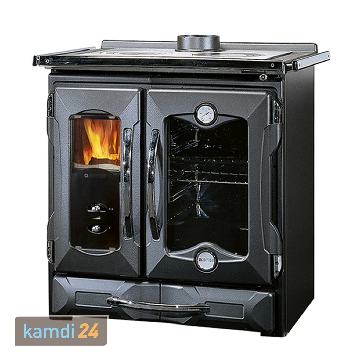 La Nordica Mamy Küchenofen Anthrazit 4 La Nordica Mamy Küchenofen Anthrazit – Bild 2