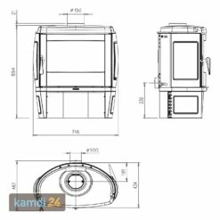 La Nordica Prestige Line Tahiti Kaminofen Guss Schwarz -Angebote Kamdi24 Store la nordica prestige line tahiti kaminofen guss schwarz 21344 m 4