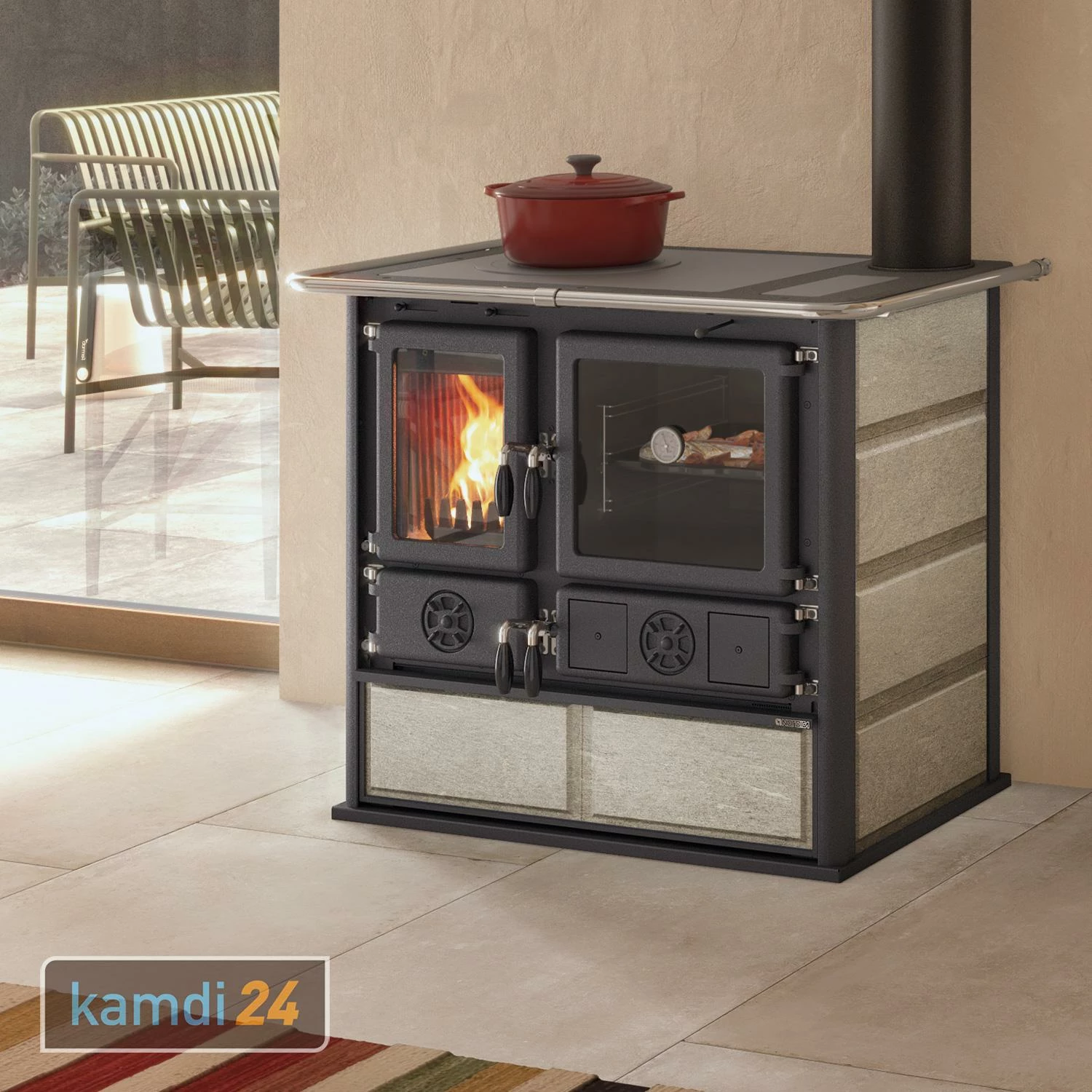 La Nordica Rosa 5.0 Küchenofen Naturstein 11 La Nordica Rosa 5.0 Küchenofen Naturstein – Bild 9