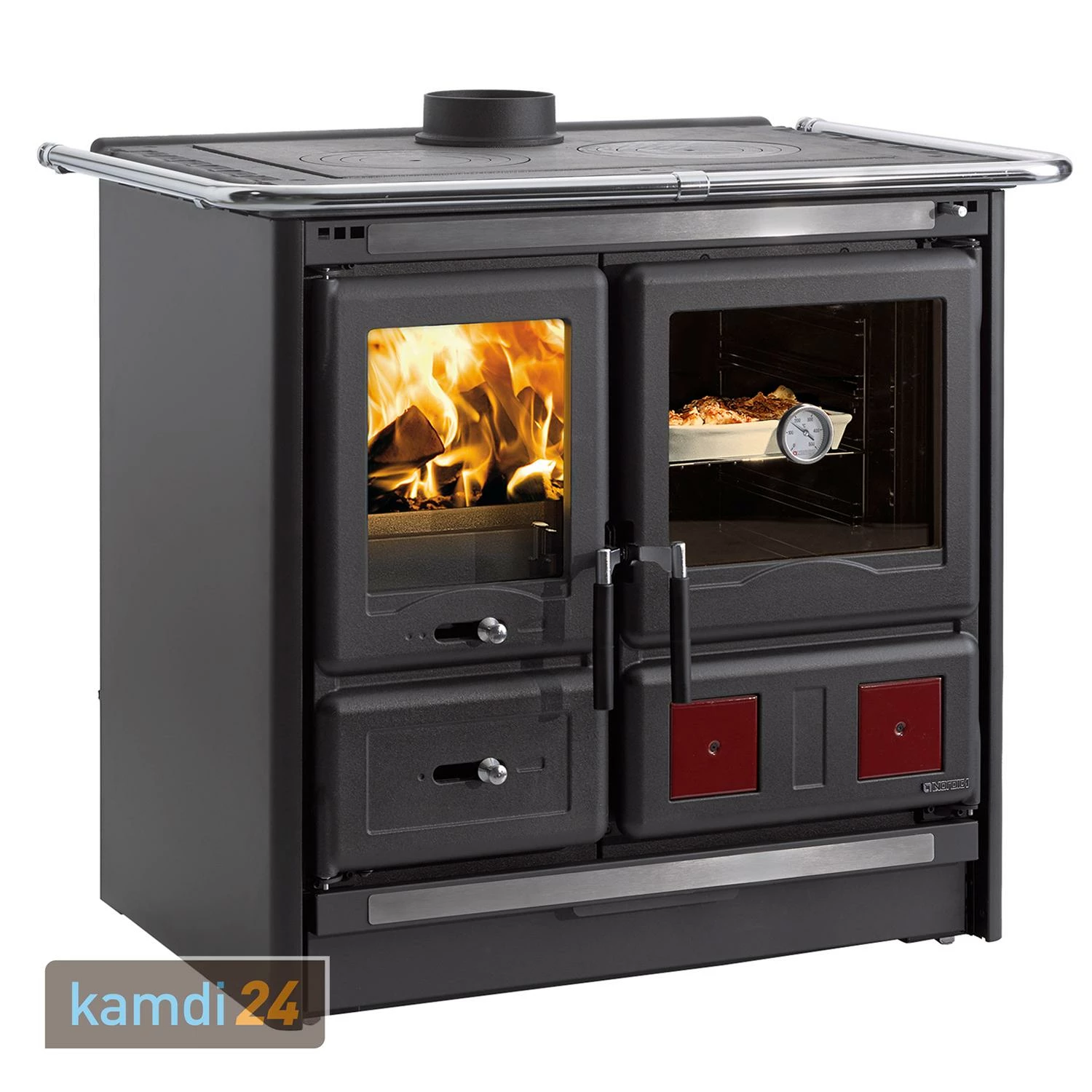 La Nordica Rosa L Küchenofen Anthrazit 4 La Nordica Rosa L Küchenofen Anthrazit – Bild 2