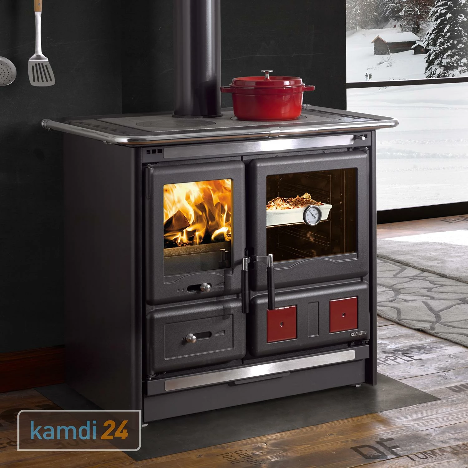 La Nordica Rosa L Küchenofen Anthrazit 3 La Nordica Rosa L Küchenofen Anthrazit