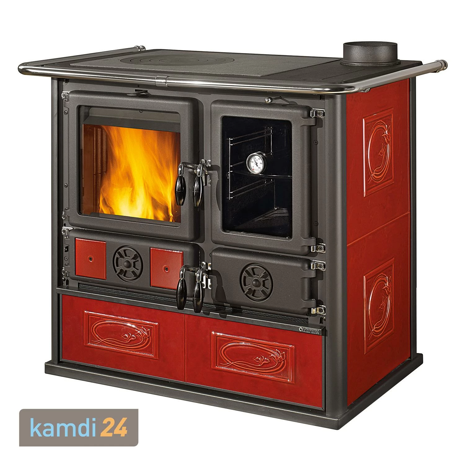 La Nordica Rosa Reverse 2.0 Küchenofen Liberty Bordeaux 4 La Nordica Rosa Reverse 2.0 Küchenofen Liberty Bordeaux – Bild 2