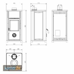 La Nordica Tea Kaminofen Weiß -Angebote Kamdi24 Store la nordica tea kaminofen weiss 8526 m 4