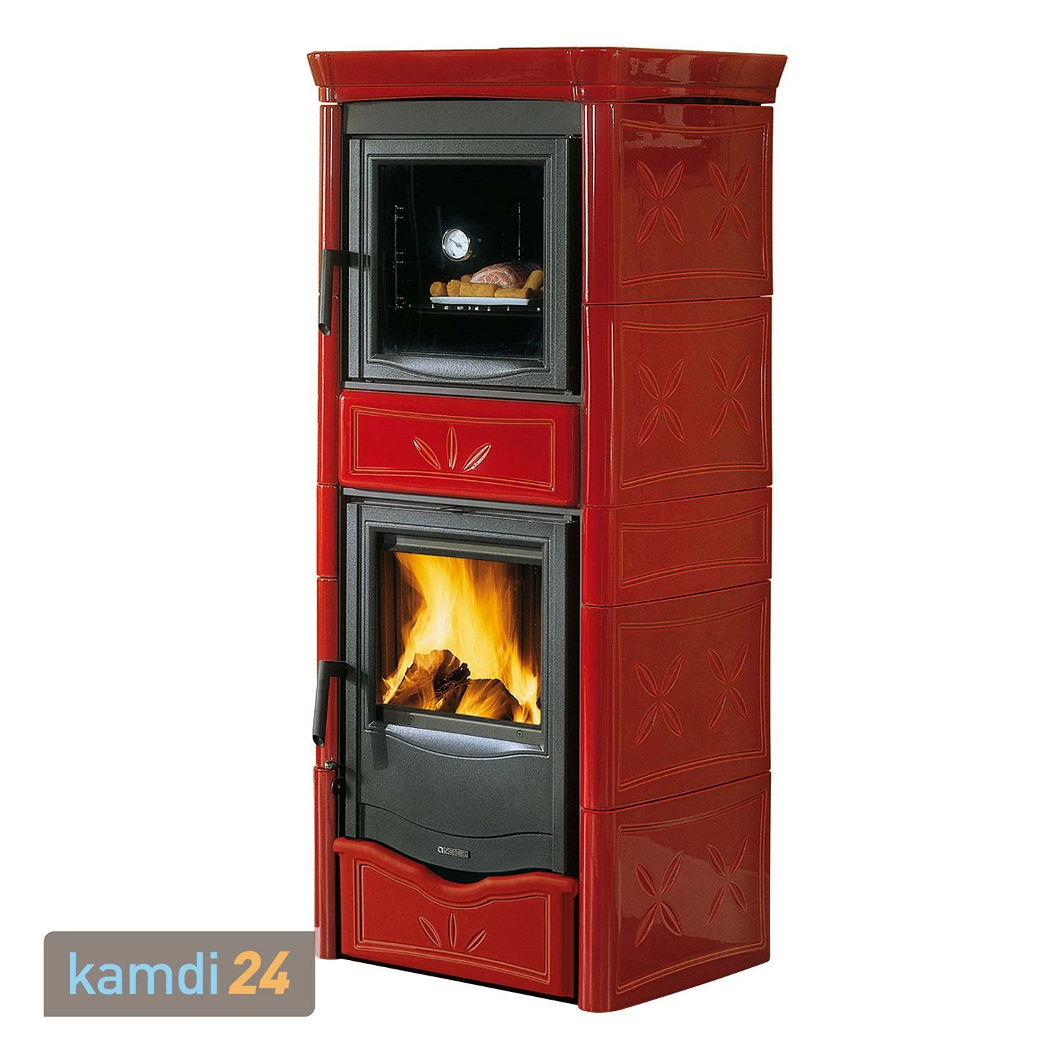 La Nordica Termonicoletta Forno DSA 4.0 Wasserführender Kaminofen Bordeaux Komplett-Set Kombispeicher THKE/F 825 4 La Nordica Termonicoletta Forno DSA 4.0 Wasserführender Kaminofen Bordeaux Komplett-Set Kombispeicher THKE/F 825 – Bild 2