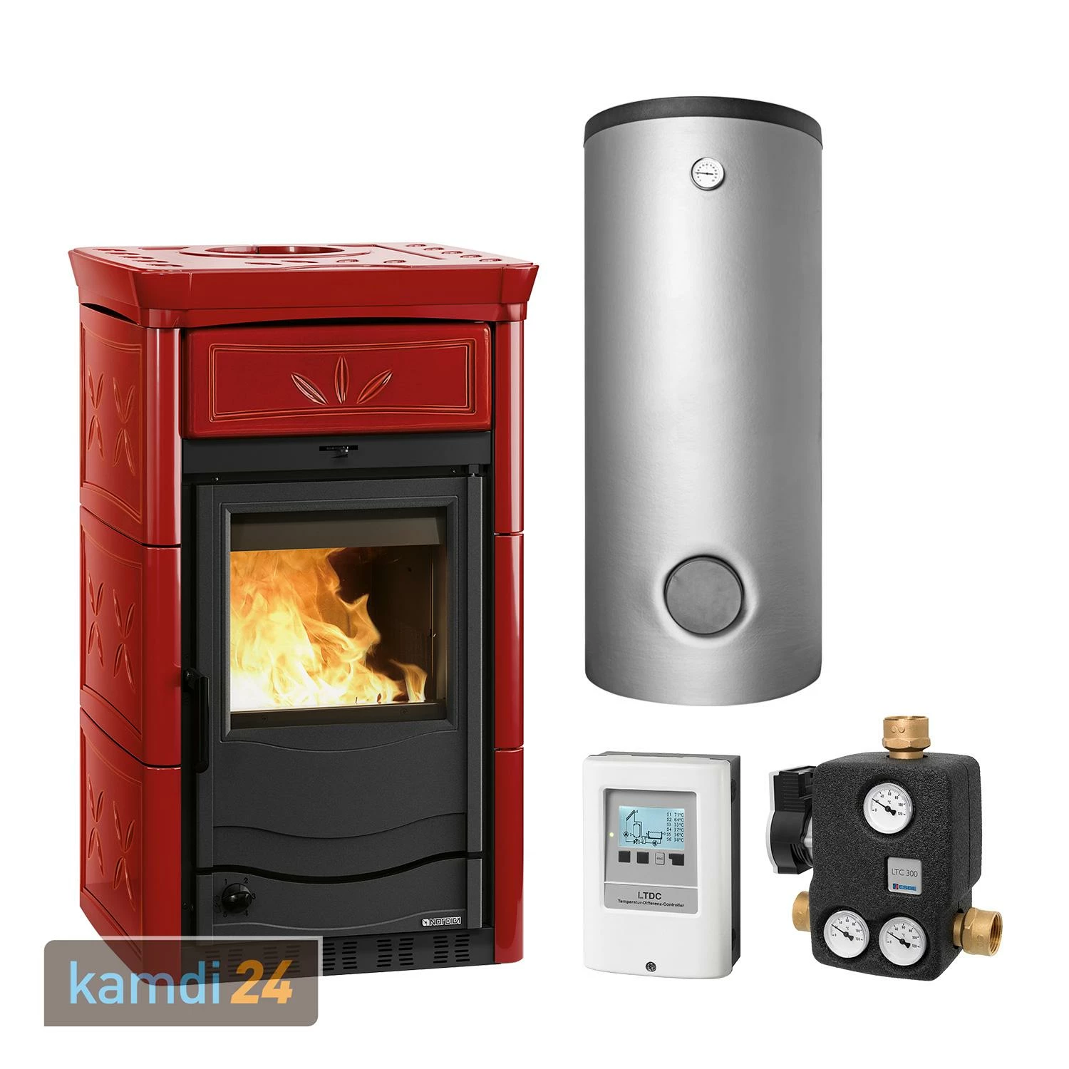 La Nordica Termonicoletta Forno DSA 4.0 Wasserführender Kaminofen Bordeaux Komplett-Set Kombispeicher THKE/F 825 3 La Nordica Termonicoletta Forno DSA 4.0 Wasserführender Kaminofen Bordeaux Komplett-Set Kombispeicher THKE/F 825