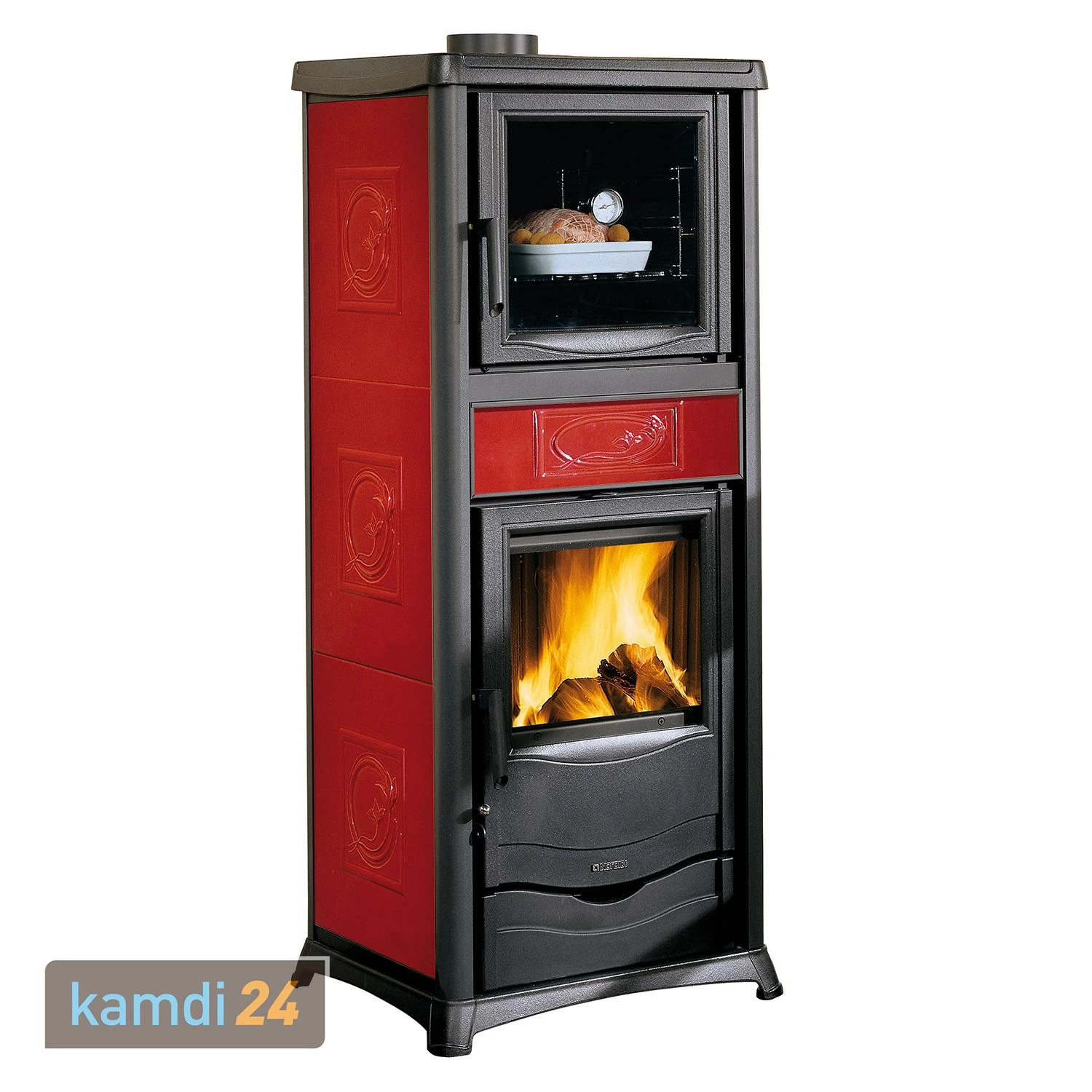 La Nordica Termorossella Plus DSA Forno 4.0 Wasserführender Kaminofen Liberty Bordeaux Komplett-Set Hygienespeicher SHS 750 + 1 SWT 4 La Nordica Termorossella Plus DSA Forno 4.0 Wasserführender Kaminofen Liberty Bordeaux Komplett-Set Hygienespeicher SHS 750 + 1 SWT – Bild 2