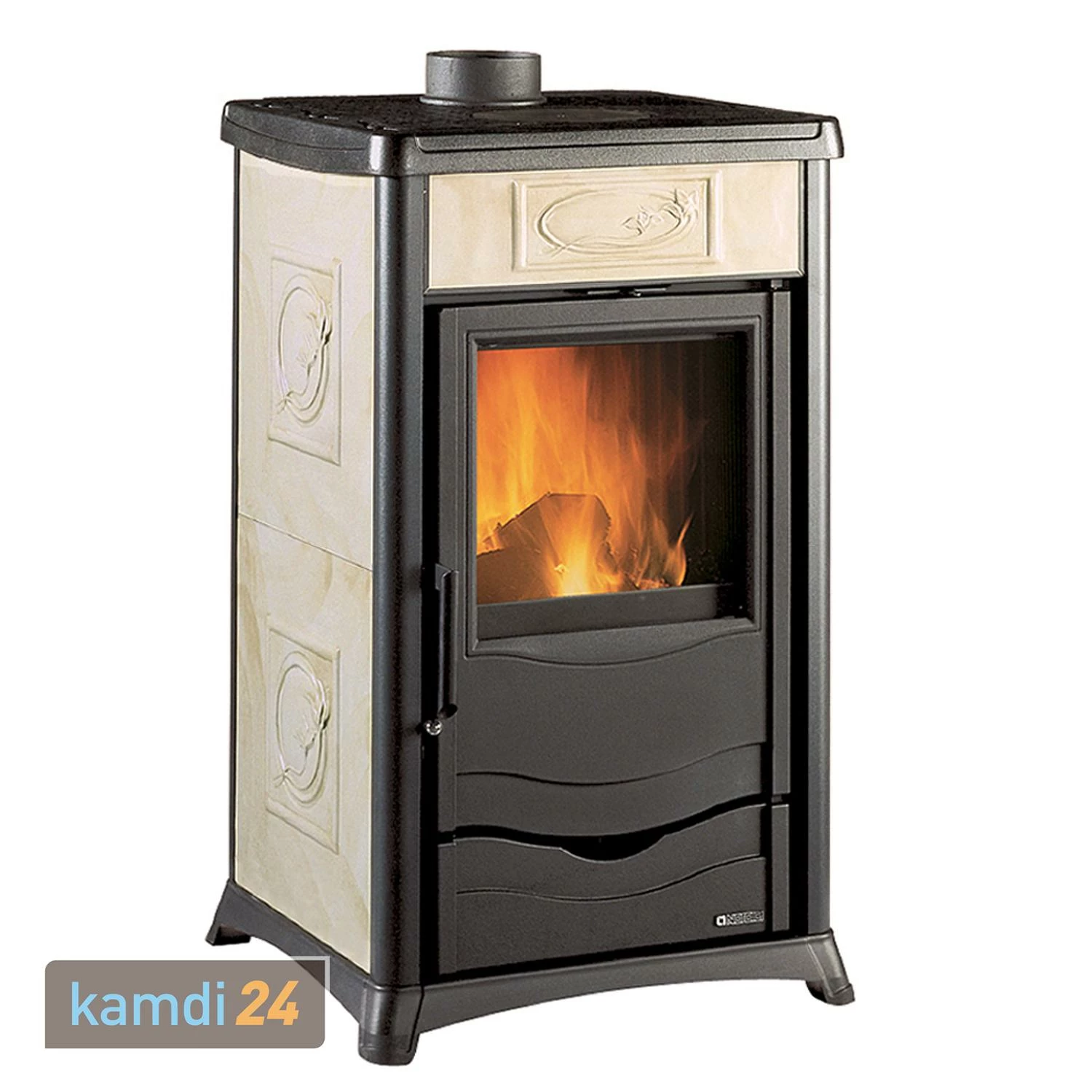 La Nordica Termorossella Plus Liberty Pergamena EVO DSA Wasserführender Kaminofen Komplett-Set Kombispeicher THKE 825 + 1 SWT 4 La Nordica Termorossella Plus Liberty Pergamena EVO DSA Wasserführender Kaminofen Komplett-Set Kombispeicher THKE 825 + 1 SWT – Bild 2