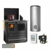 La Nordica Termosovrana Anthrazit Wasserführender Küchenofen Komplett-Set Pufferspeicher TPSR 600 + 1 SWT