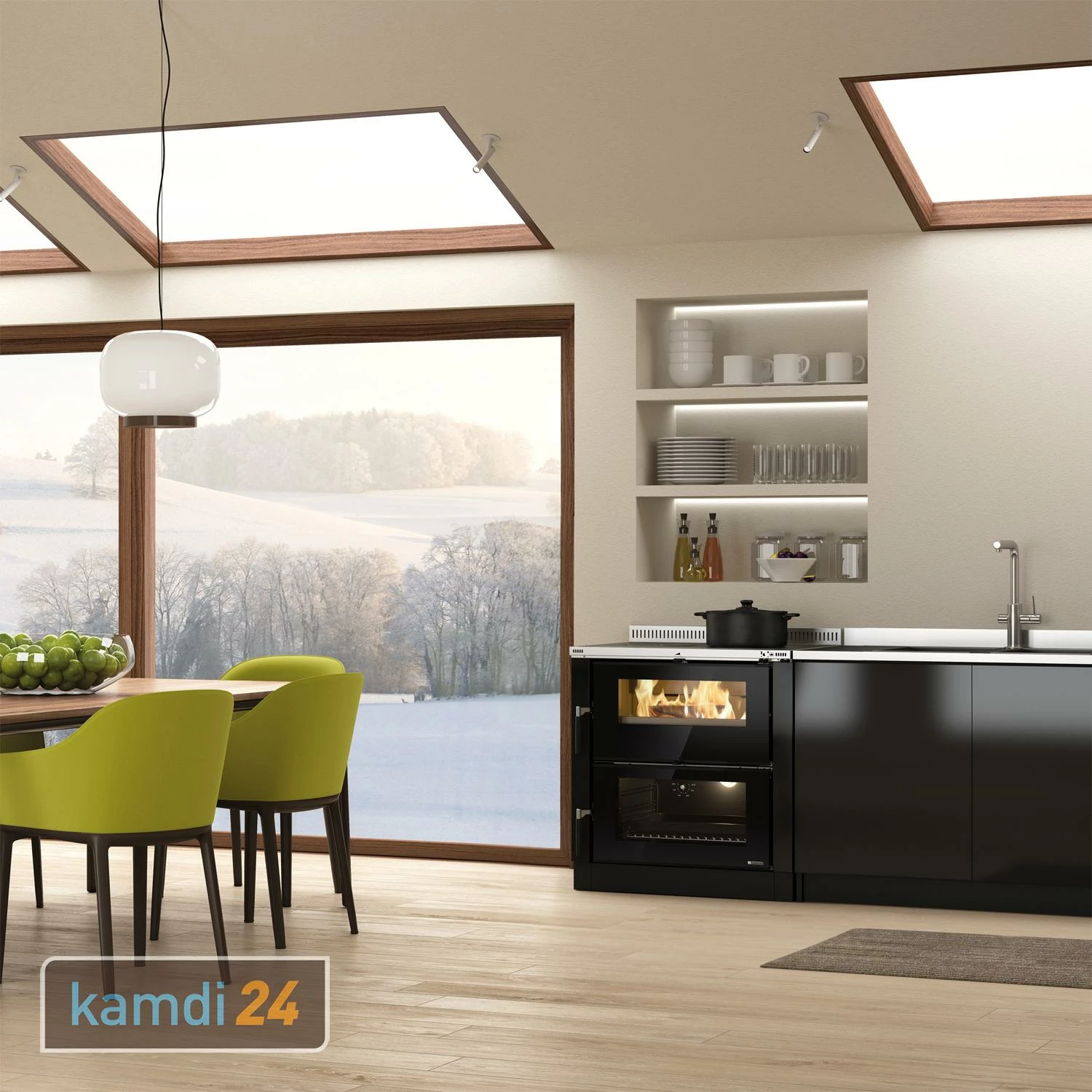 La Nordica Verona XXL Küchenofen Anthrazit 8 La Nordica Verona XXL Küchenofen Anthrazit – Bild 6