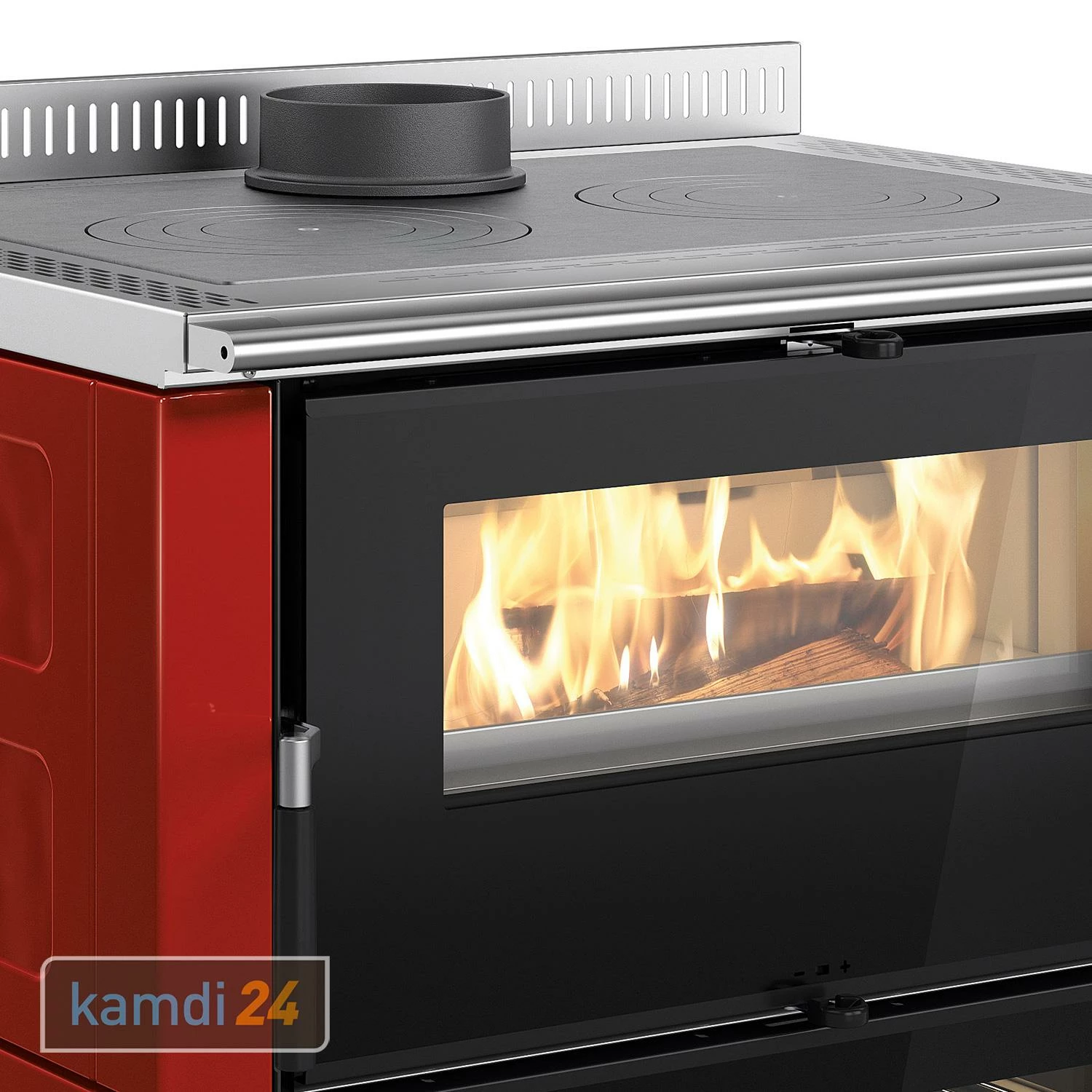 La Nordica Verona XXL Majolika Küchenofen Bordeaux 5 La Nordica Verona XXL Majolika Küchenofen Bordeaux – Bild 3