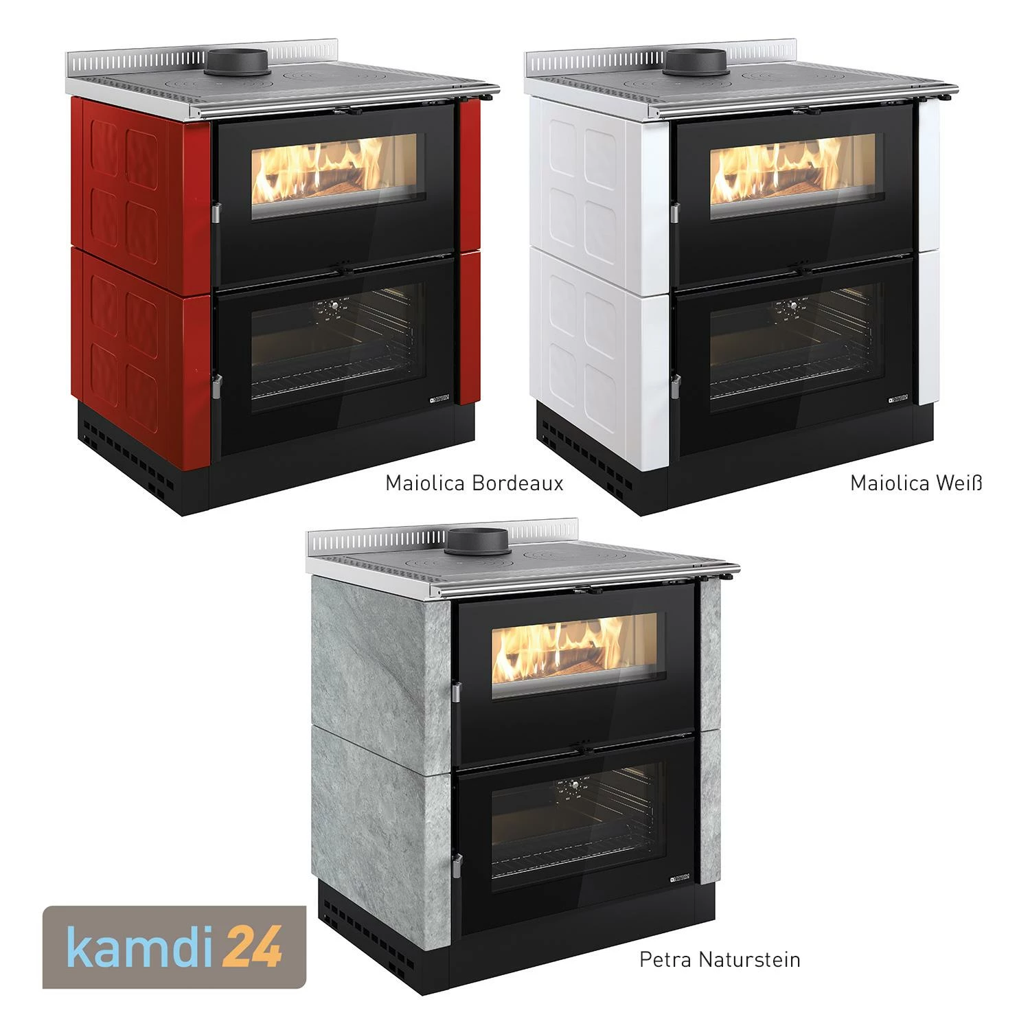 La Nordica Verona XXL Majolika Küchenofen Bordeaux 8 La Nordica Verona XXL Majolika Küchenofen Bordeaux – Bild 6