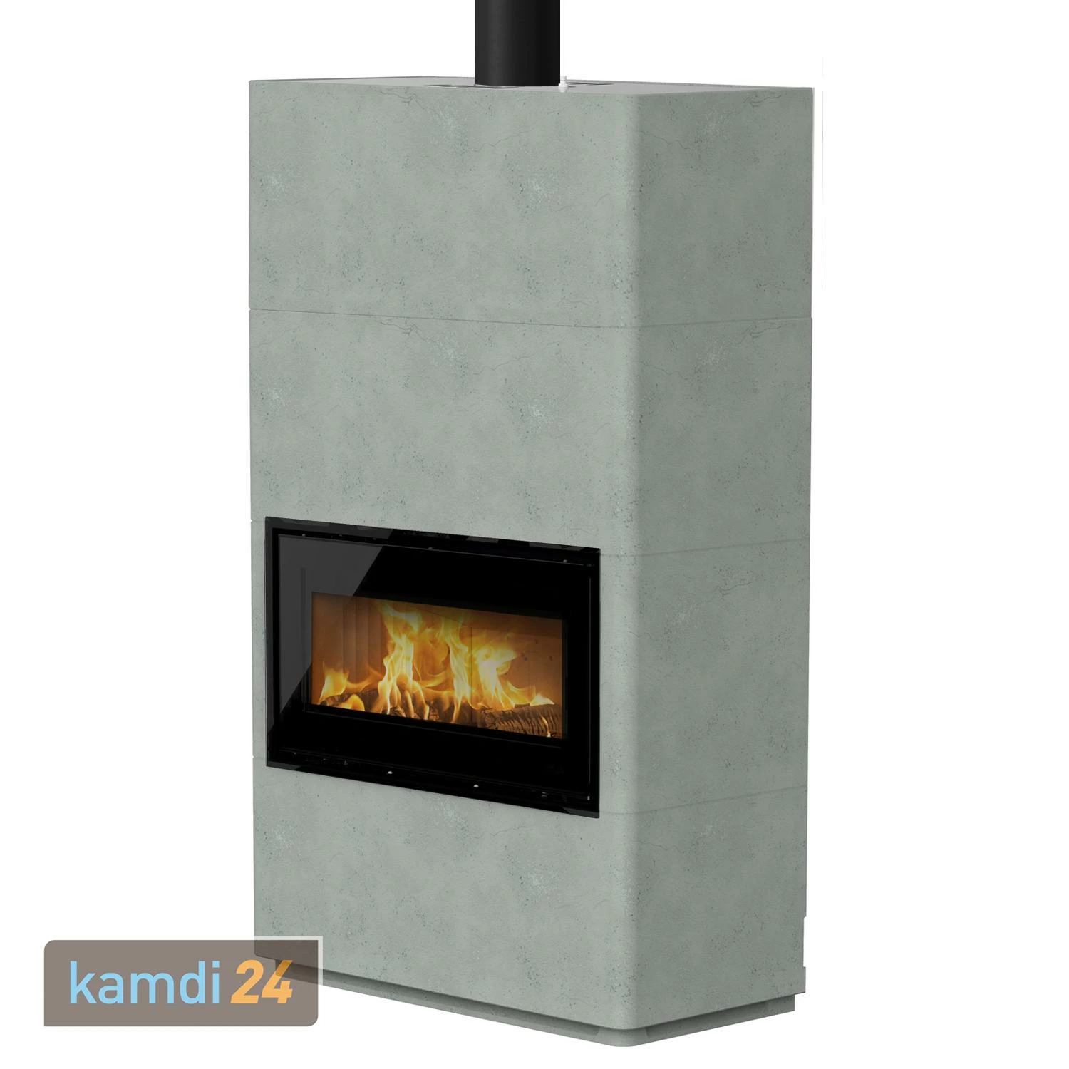 Lotus Beto 470W Plus Kaminofen Magic-Tür, Topplatte Grau, Rauchabgang Oben 4 Lotus Beto 470W Plus Kaminofen Magic-Tür, Topplatte Grau, Rauchabgang Oben – Bild 2