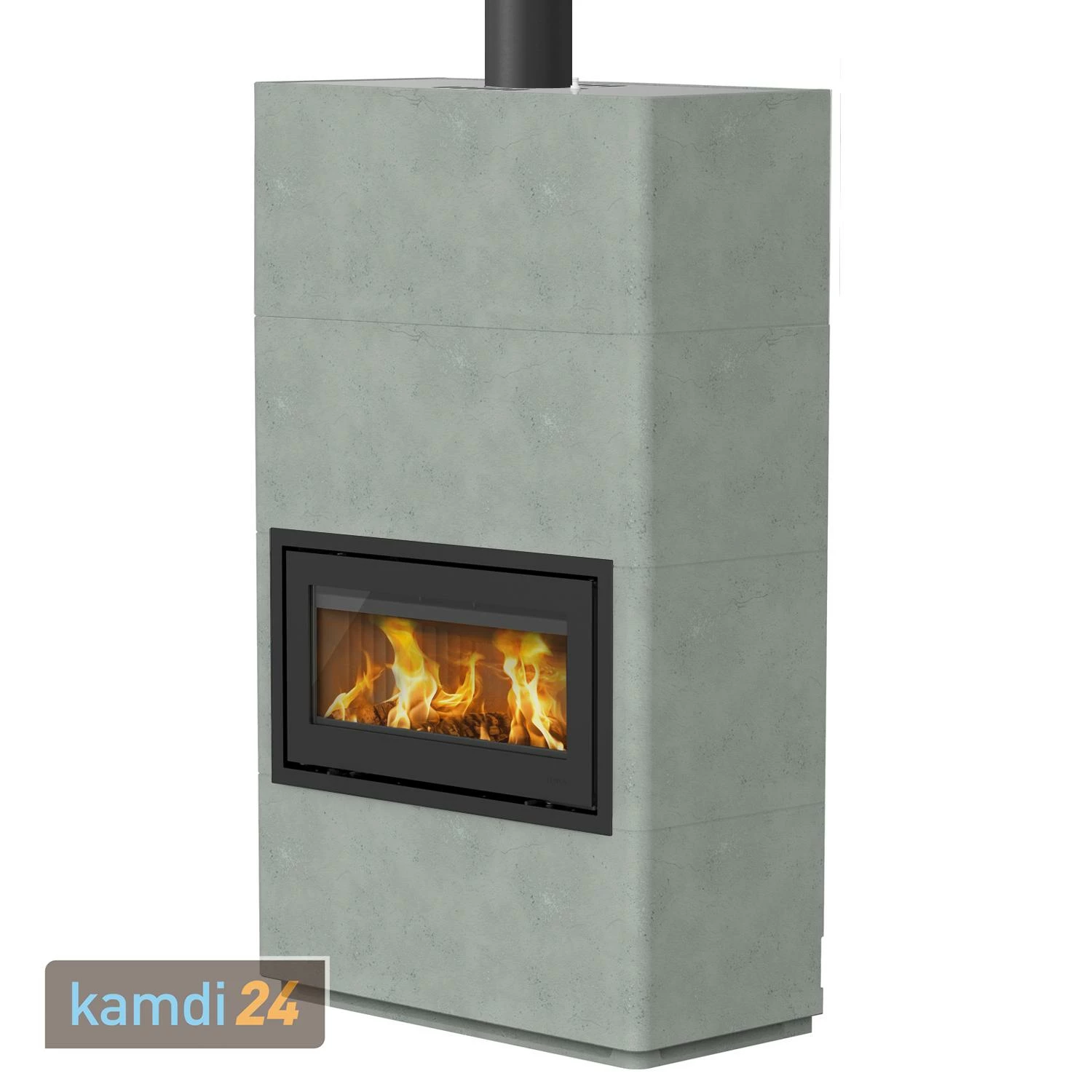 Lotus Beto 470W Plus Kaminofen Tür Grau, Topplatte Grau, Rauchabgang Oben 4 Lotus Beto 470W Plus Kaminofen Tür Grau, Topplatte Grau, Rauchabgang Oben – Bild 2