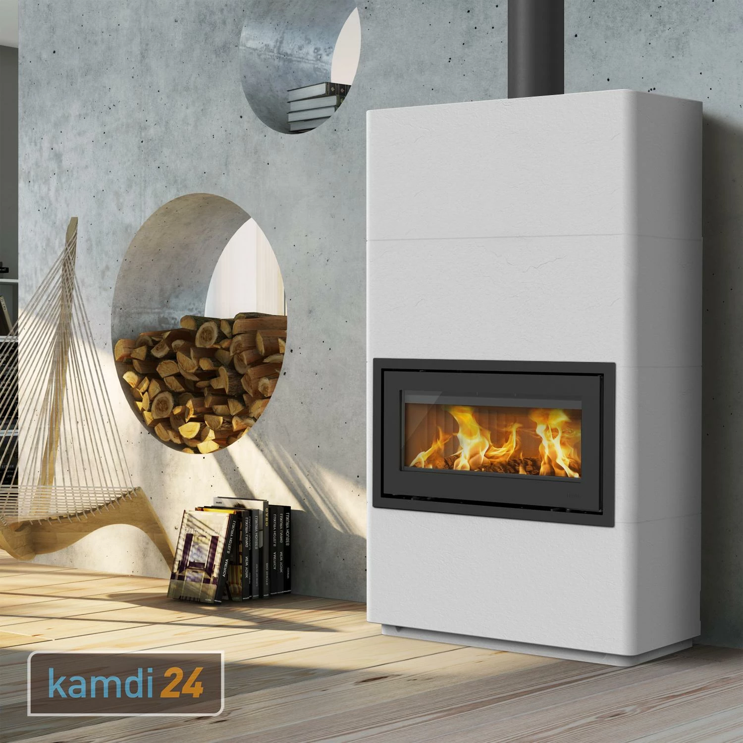 Lotus Beto 470W Plus Kaminofen Tür Grau, Topplatte Grau, Rauchabgang Oben 3 Lotus Beto 470W Plus Kaminofen Tür Grau, Topplatte Grau, Rauchabgang Oben