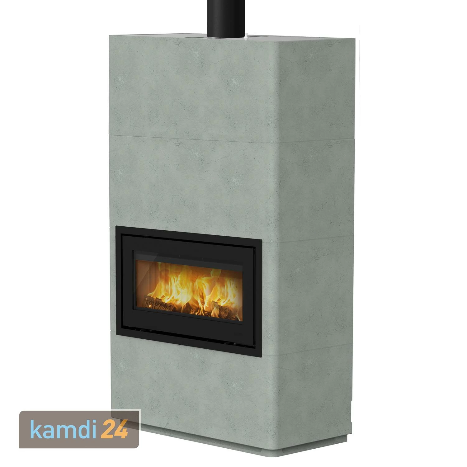 Lotus Beto 470W Plus Kaminofen Tür Schwarz, Topplatte Grau, Rauchabgang Oben 4 Lotus Beto 470W Plus Kaminofen Tür Schwarz, Topplatte Grau, Rauchabgang Oben – Bild 2