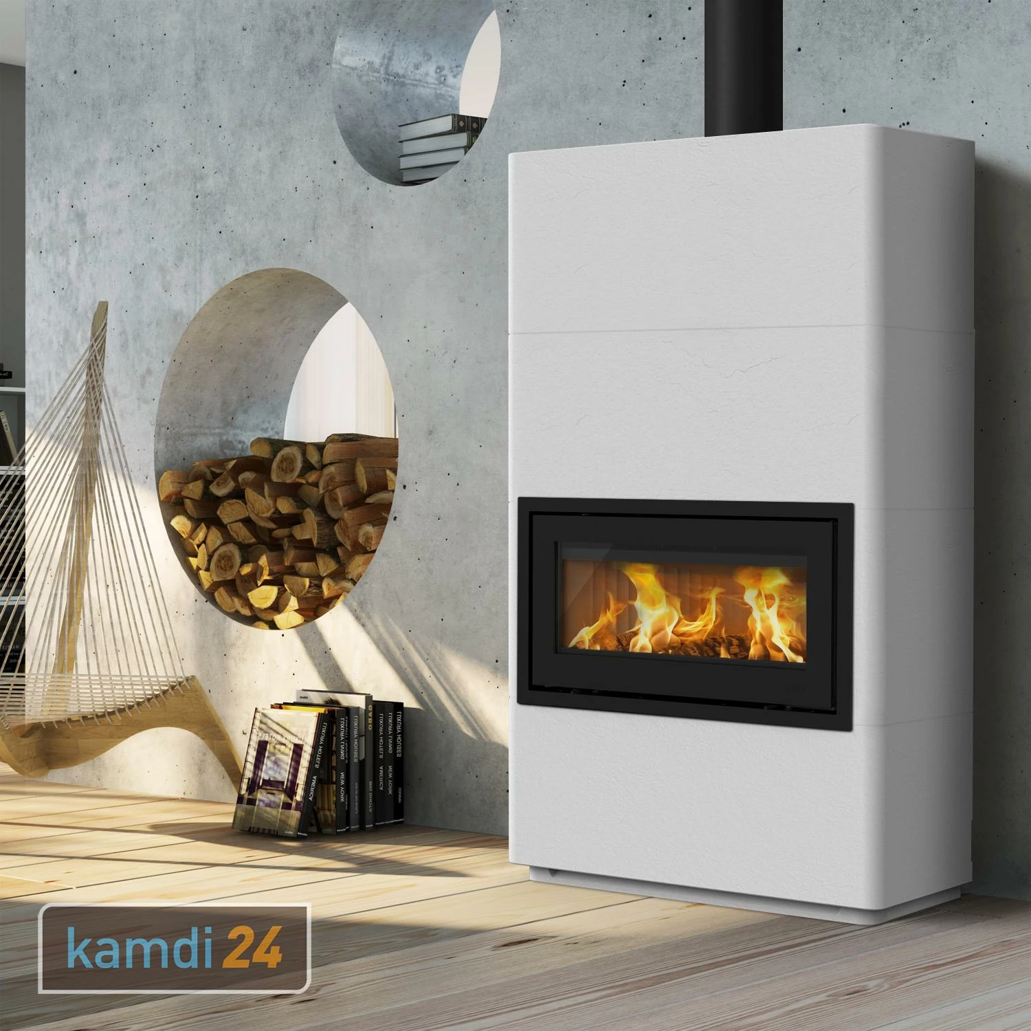 Lotus Beto 470W Plus Kaminofen Tür Schwarz, Topplatte Grau, Rauchabgang Oben 3 Lotus Beto 470W Plus Kaminofen Tür Schwarz, Topplatte Grau, Rauchabgang Oben