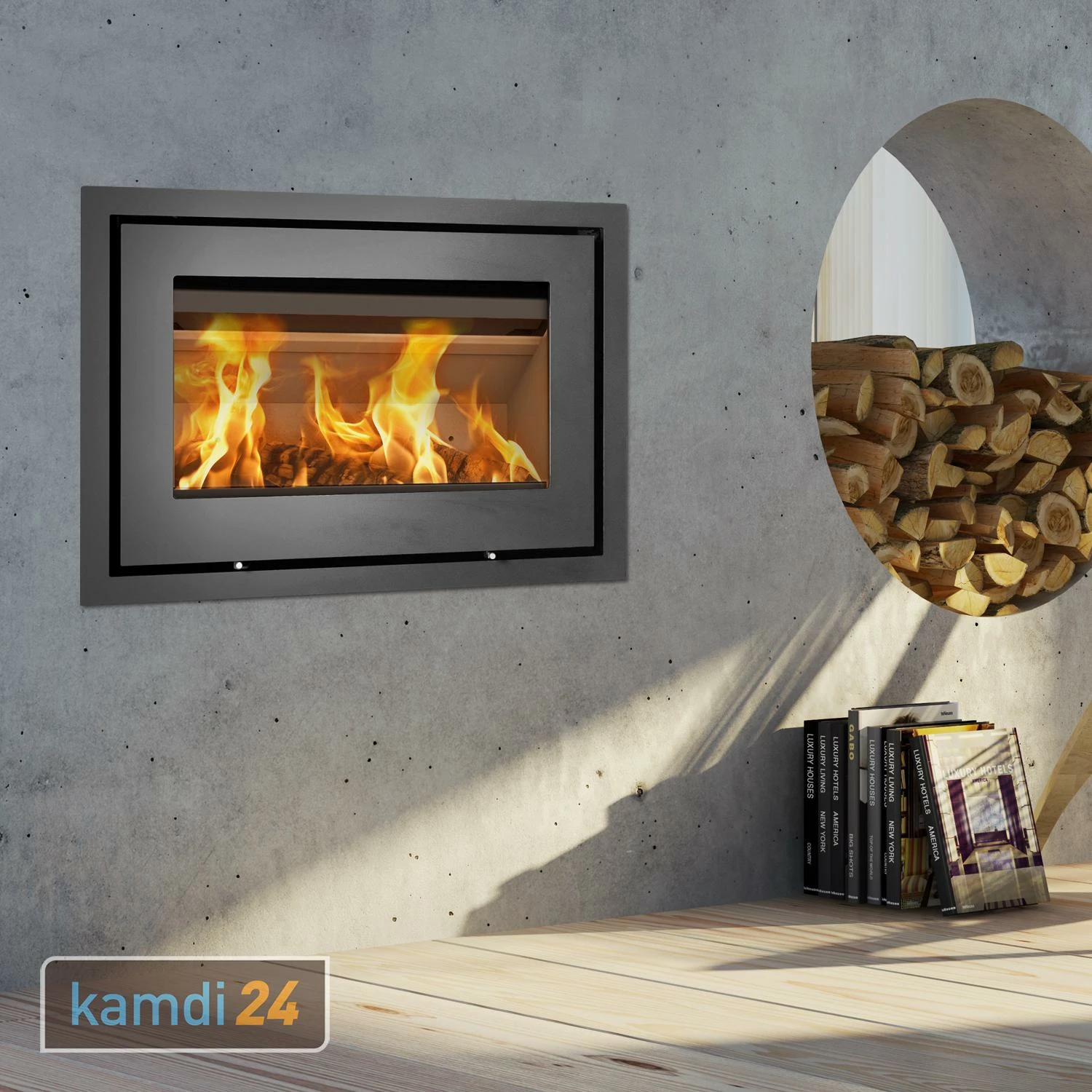 Lotus H370 Petite Kamineinsatz Grau / Scharniere Links 3 Lotus H370 Petite Kamineinsatz Grau / Scharniere Links