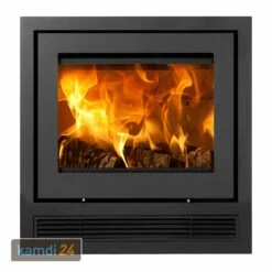 Lotus H570 Air Kamineinsatz Schwarz / Scharniere Links