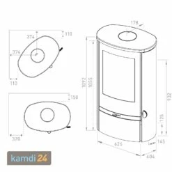 Lotus Jubilee 25 Kaminofen Stahl Schwarz, DIBt, Rauchrohranschluss Oben -Angebote Kamdi24 Store lotus jubilee 25 kaminofen stahl schwarz dibt rauchrohranschluss oben 24958 m 6