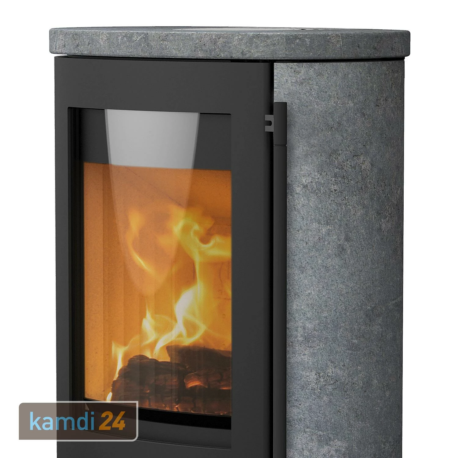 Lotus Jubilee 25 Kaminofen Stahl Schwarz / Speckstein, DIBt, Rauchrohranschluss Hinten 5 Lotus Jubilee 25 Kaminofen Stahl Schwarz / Speckstein, DIBt, Rauchrohranschluss Hinten – Bild 3