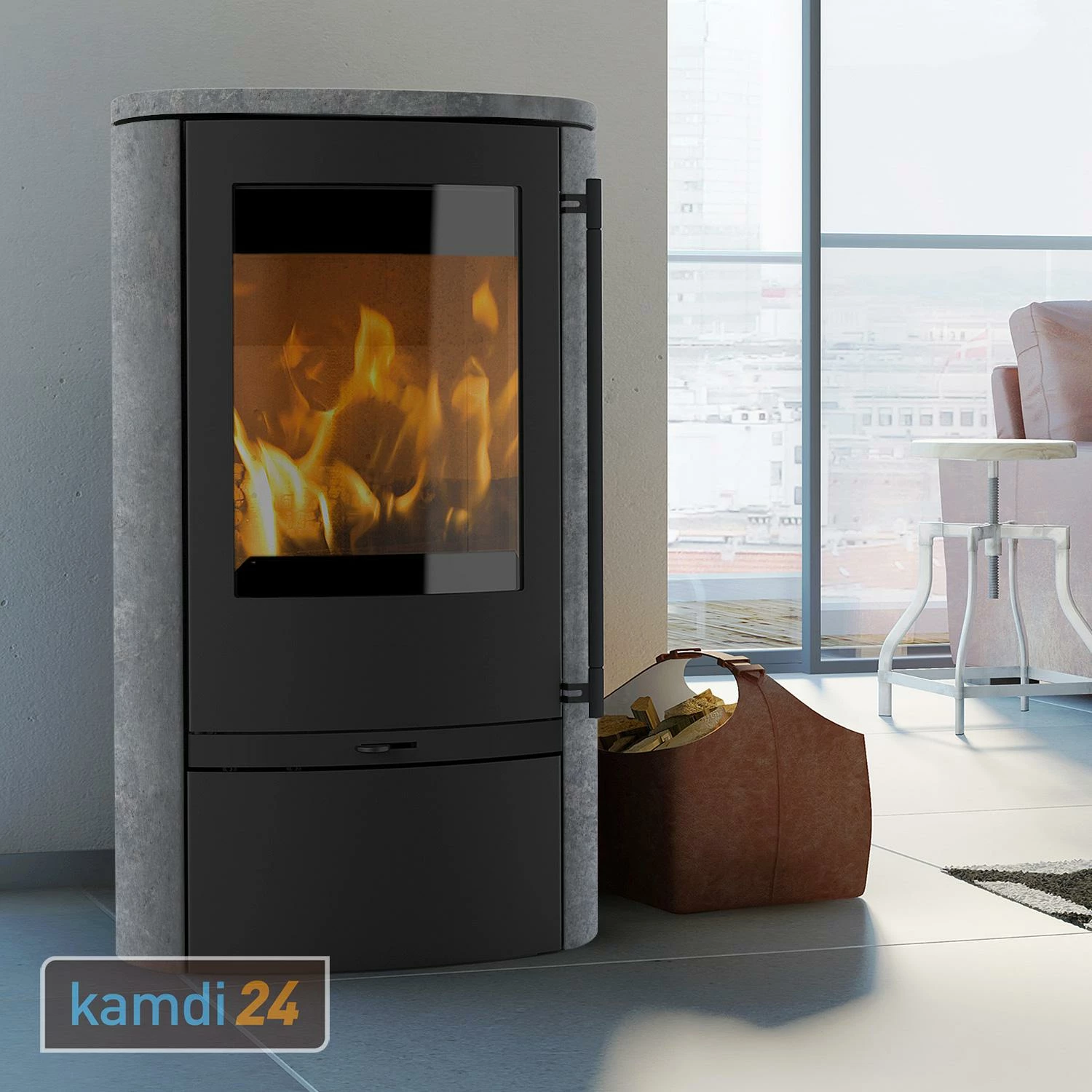 Lotus Jubilee 25 Kaminofen Stahl Schwarz / Speckstein, DIBt, Rauchrohranschluss Hinten 7 Lotus Jubilee 25 Kaminofen Stahl Schwarz / Speckstein, DIBt, Rauchrohranschluss Hinten – Bild 5