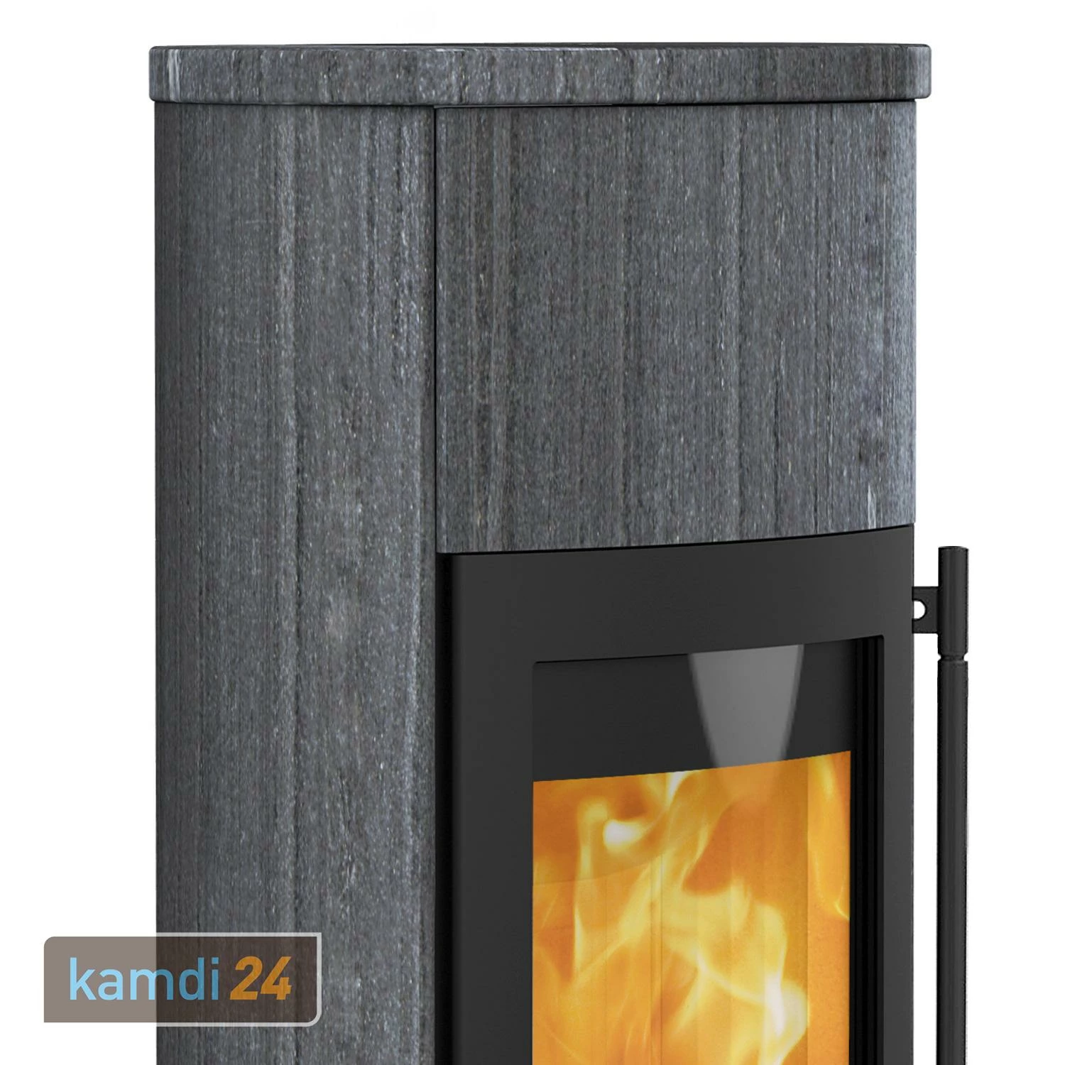 Lotus Jubilee 25 M Kaminofen Schwarz / Indian Night, DIBt, Rauchrohranschluss Hinten 5 Lotus Jubilee 25 M Kaminofen Schwarz / Indian Night, DIBt, Rauchrohranschluss Hinten – Bild 3