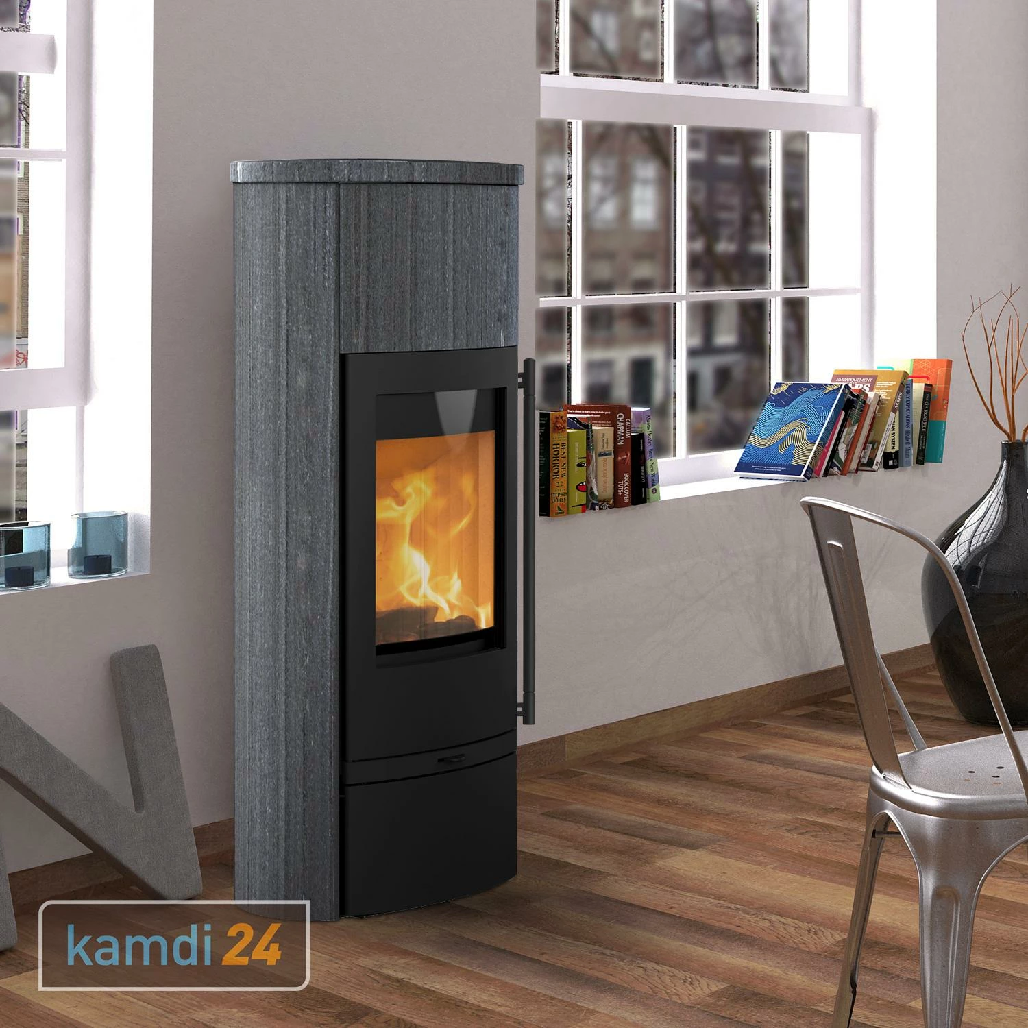 Lotus Jubilee 25 M Kaminofen Schwarz / Indian Night, DIBt, Rauchrohranschluss Hinten 3 Lotus Jubilee 25 M Kaminofen Schwarz / Indian Night, DIBt, Rauchrohranschluss Hinten