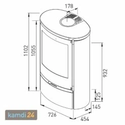 Lotus Jubilee 35 Kaminofen Schwarz/ Indian Night, Rauchabgang Hinten -Angebote Kamdi24 Store lotus jubilee 35 kaminofen schwarz indian night rauchabgang hinten 9329 m 5