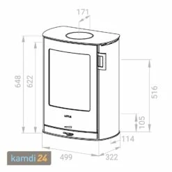 Lotus Jubilee Wall Kaminofen Stahl Schwarz, Wandhängend, Rauchabgang Oben -Angebote Kamdi24 Store lotus jubilee wall kaminofen stahl schwarz wandhaengend rauchabgang oben 15359 m 4