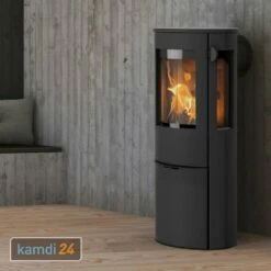 Lotus Liva 6G Kaminofen Schwarz, Rauchabgang Hinten