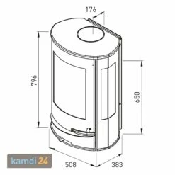 Lotus Liva 8G Kaminofen Schwarz, Rauchabgang Hinten -Angebote Kamdi24 Store lotus liva 8g kaminofen schwarz rauchabgang hinten 15472 m 6