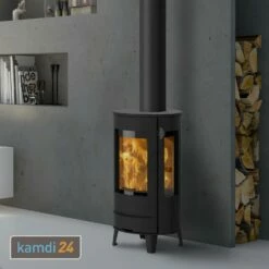 Lotus Liva 9G Base Kaminofen Schwarz, Rauchabgang Oben