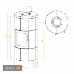 Lotus M1 Kaminofen Grau/ Speckstein, Rauchabgang Oben -Angebote Kamdi24 Store lotus m1 kaminofen grau speckstein rauchabgang oben 9461 m 5