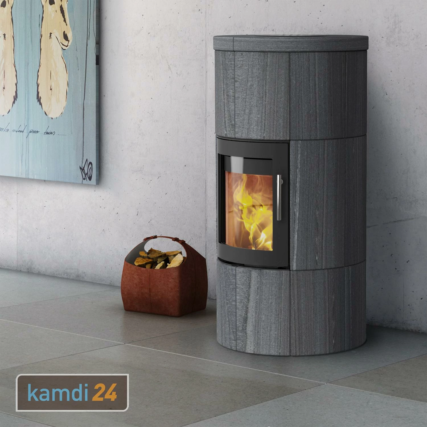 Lotus M1 Kaminofen Schwarz/ Indian Night, Rauchabgang Hinten 3 Lotus M1 Kaminofen Schwarz/ Indian Night, Rauchabgang Hinten