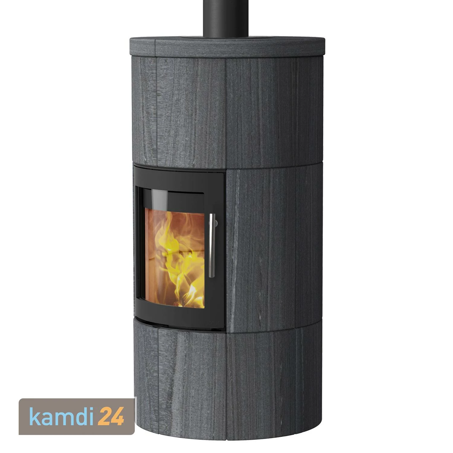 Lotus M1 Kaminofen Schwarz/ Indian Night, Rauchabgang Oben 4 Lotus M1 Kaminofen Schwarz/ Indian Night, Rauchabgang Oben – Bild 2