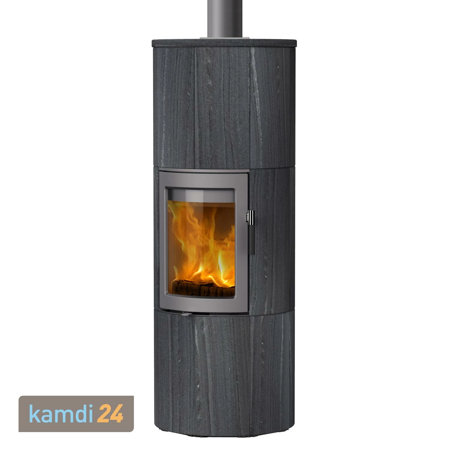 Lotus Maestro 152 Kaminofen Grau/ Indian Night, Rauchabgang Oben, DIBt 4 Lotus Maestro 152 Kaminofen Grau/ Indian Night, Rauchabgang Oben, DIBt – Bild 2