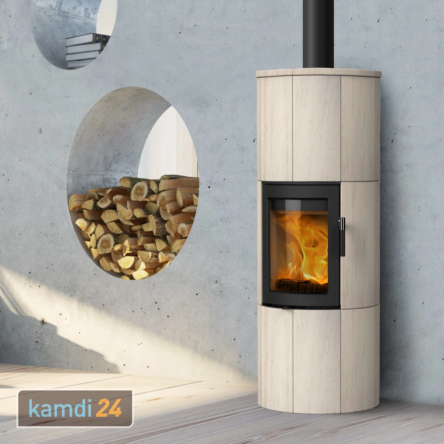 Lotus Maestro 152 Kaminofen Schwarz/ Limestone, Rauchabgang Oben 3 Lotus Maestro 152 Kaminofen Schwarz/ Limestone, Rauchabgang Oben