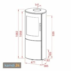 Lotus Mira 3 Kaminofen Schwarz, Rauchabgang Hinten -Angebote Kamdi24 Store lotus mira 3 kaminofen schwarz rauchabgang hinten 9277 m 4