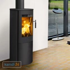 Lotus Mira 3 Kaminofen Schwarz, Rauchabgang Oben