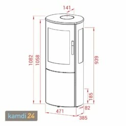 Lotus Mira 4 Kaminofen Schwarz, Rauchabgang Hinten -Angebote Kamdi24 Store lotus mira 4 kaminofen schwarz rauchabgang hinten 9319 m 4