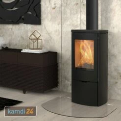 Lotus Mondo 30 Kaminofen Stahl Schwarz, Rauchrohranschluss Oben