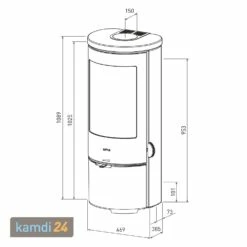 Lotus Prestige Basic S Kaminofen Coffee Stone, Korpus Grau, DIBt, Rauchrohranschluss Hinten -Angebote Kamdi24 Store lotus prestige basic s kaminofen coffee stone korpus grau dibt rauchrohranschluss hinten 24986 m 4